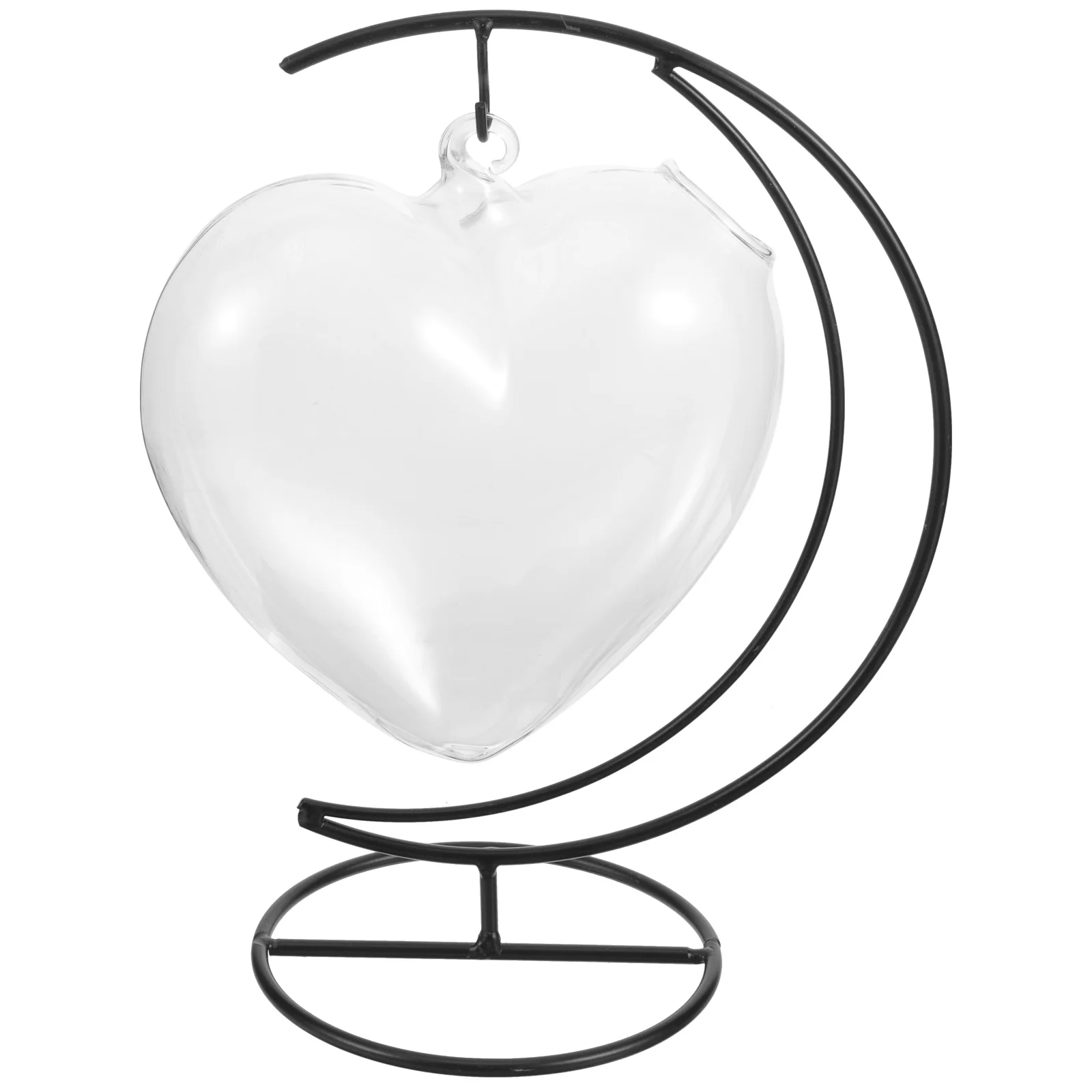 

1Set Heart Hanging Glass Bottle Creative Wine Glass Cup Iron Stand Multipurpose Cocktail Whiskey Holder Home Hotel Decor