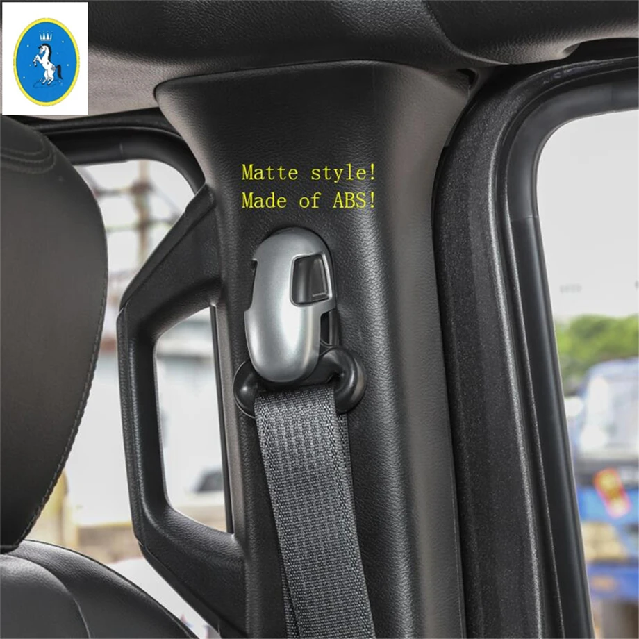 Car Accessories Safety Lock Buckle Catch Base Pedestal Frame Cover Trim For Jeep Wrangler JL 2018 - 2022 Car Interior Decoration