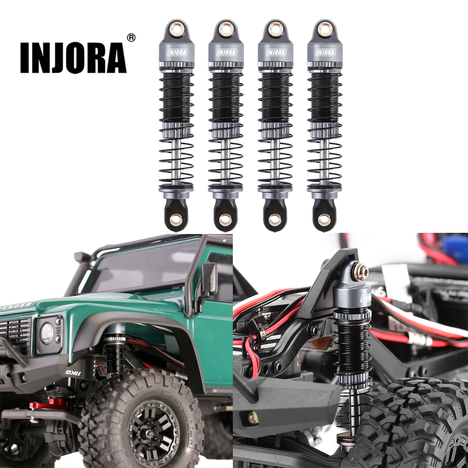 INJORA 53MM Threaded Shock Absorber – Test i Ocena dla RC Crawler TRX4M: Co Robi Różnicę w Trudnych Warunkach?