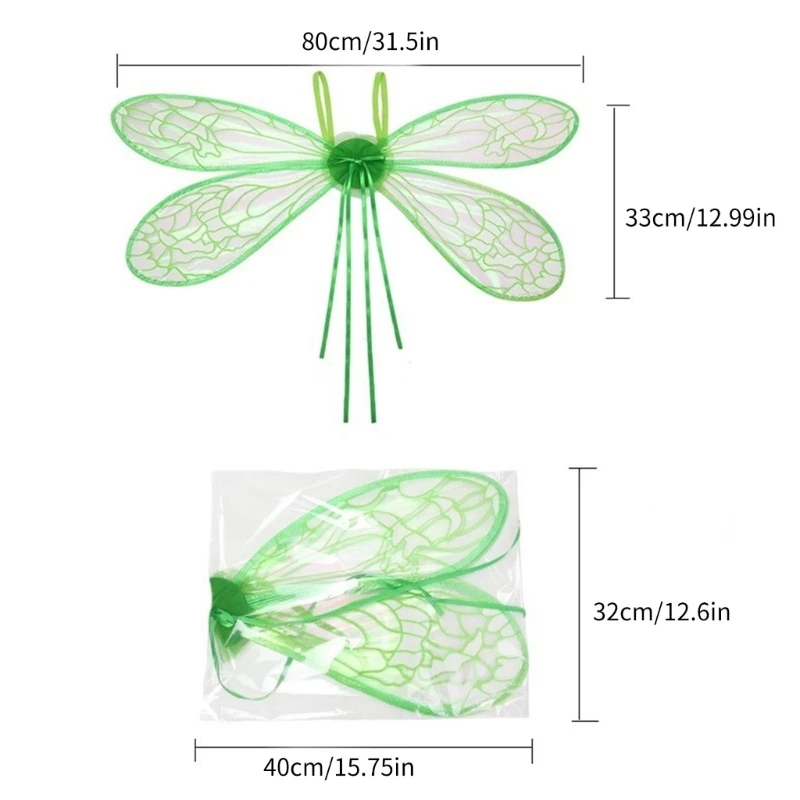 ปีกผีเสื้อเครื่องแต่งกาย Cosplays Fairy Wing ฮาโลวีน Angel Wing เจ้าหญิงการแสดง Props สำหรับเด็กผู้ใหญ่