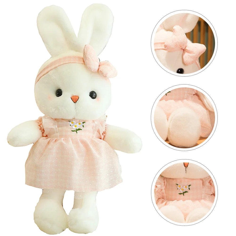 

Toddler Girls Plush Bunny Louse Stuffed Animal Teens Ornaments Child