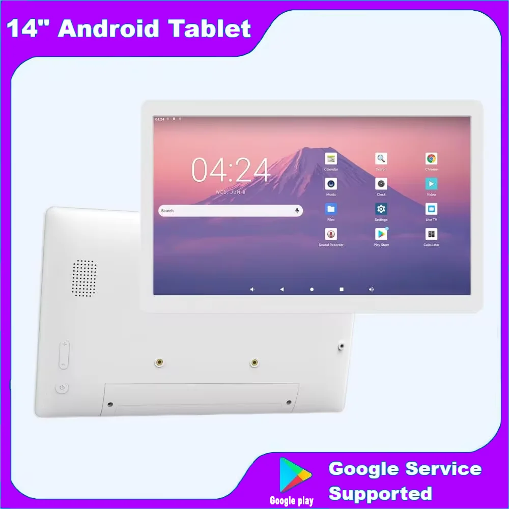 

Ultra-Thin Android 12 Industrial POE Tablet 14 Inch Incell Touch Screen Wall-Mounted Embedded HDMI IN Display VESA Hang Monitor