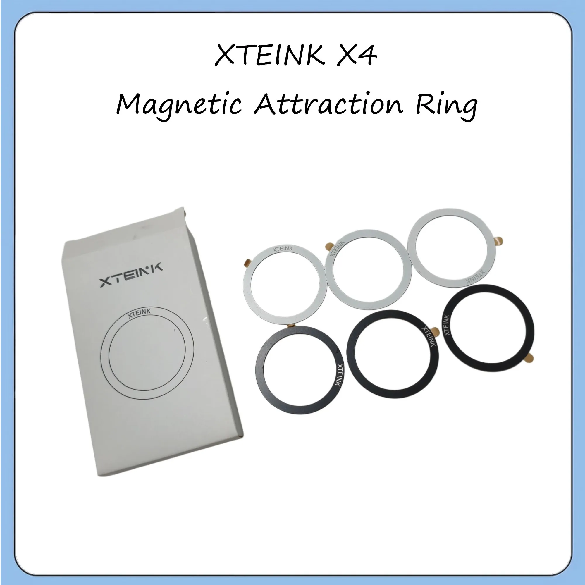 XTEINK X4 E-Ink Reader XTEINK Universal Magnetic Attraction Ring Specially Removable Metal Sticker Ring Magnetic Case Accessory