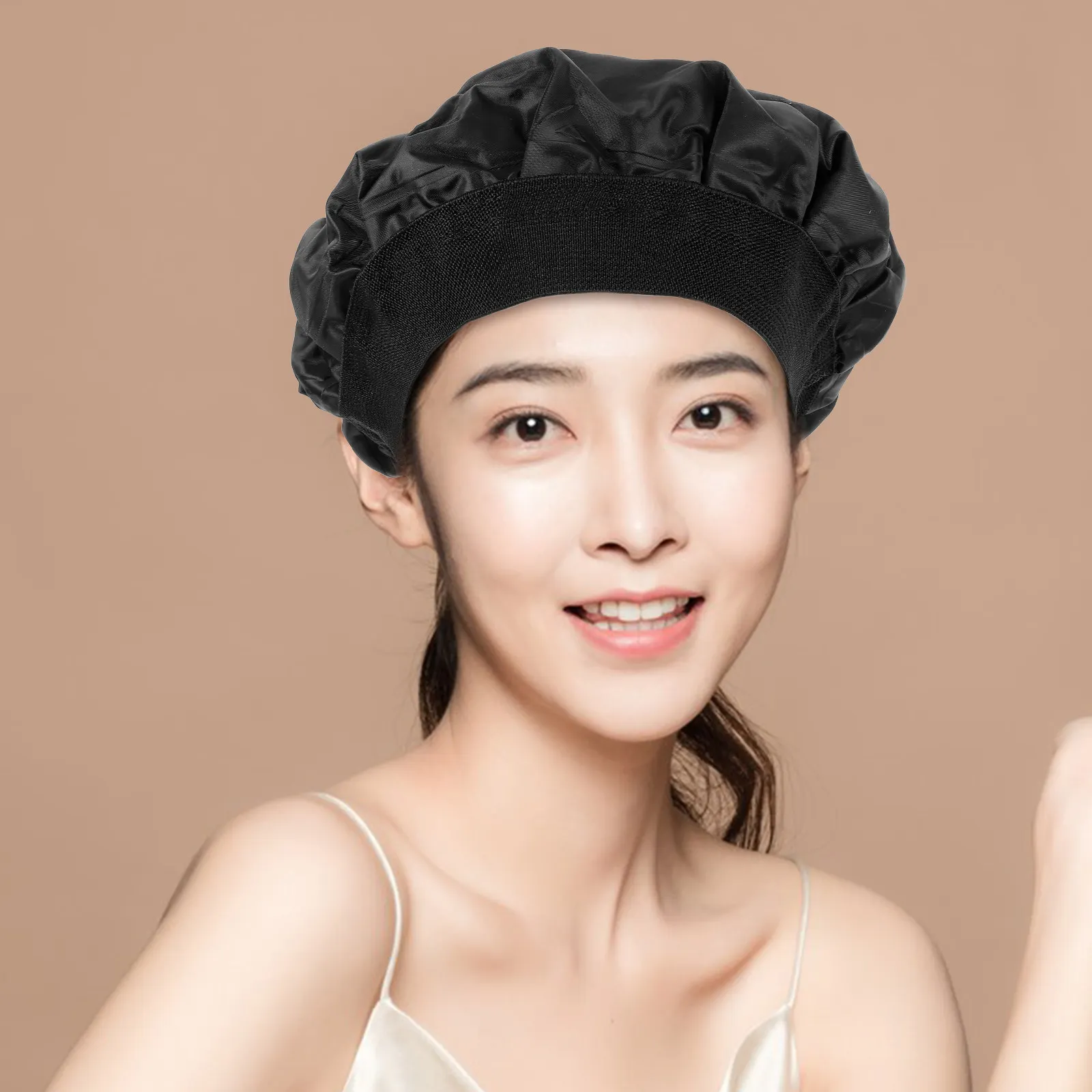 Thermal Hair Material Soft Elastic Heat Cold for Hair Dye Oil Treatment Conditioning Spa Use Spa Shower Caps