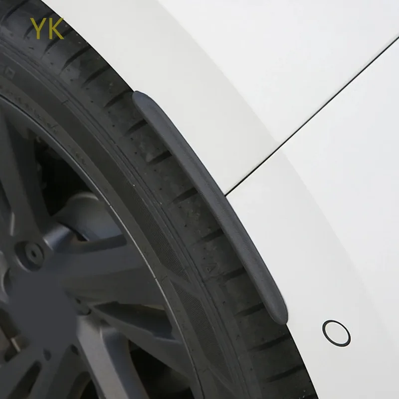 

ABS Black Car Fender Flares Mud Flaps Arch Wheel Eyebrow Lips Strips Trim Sticker Car Accessories For Volkswagen Golf 8 2020-22