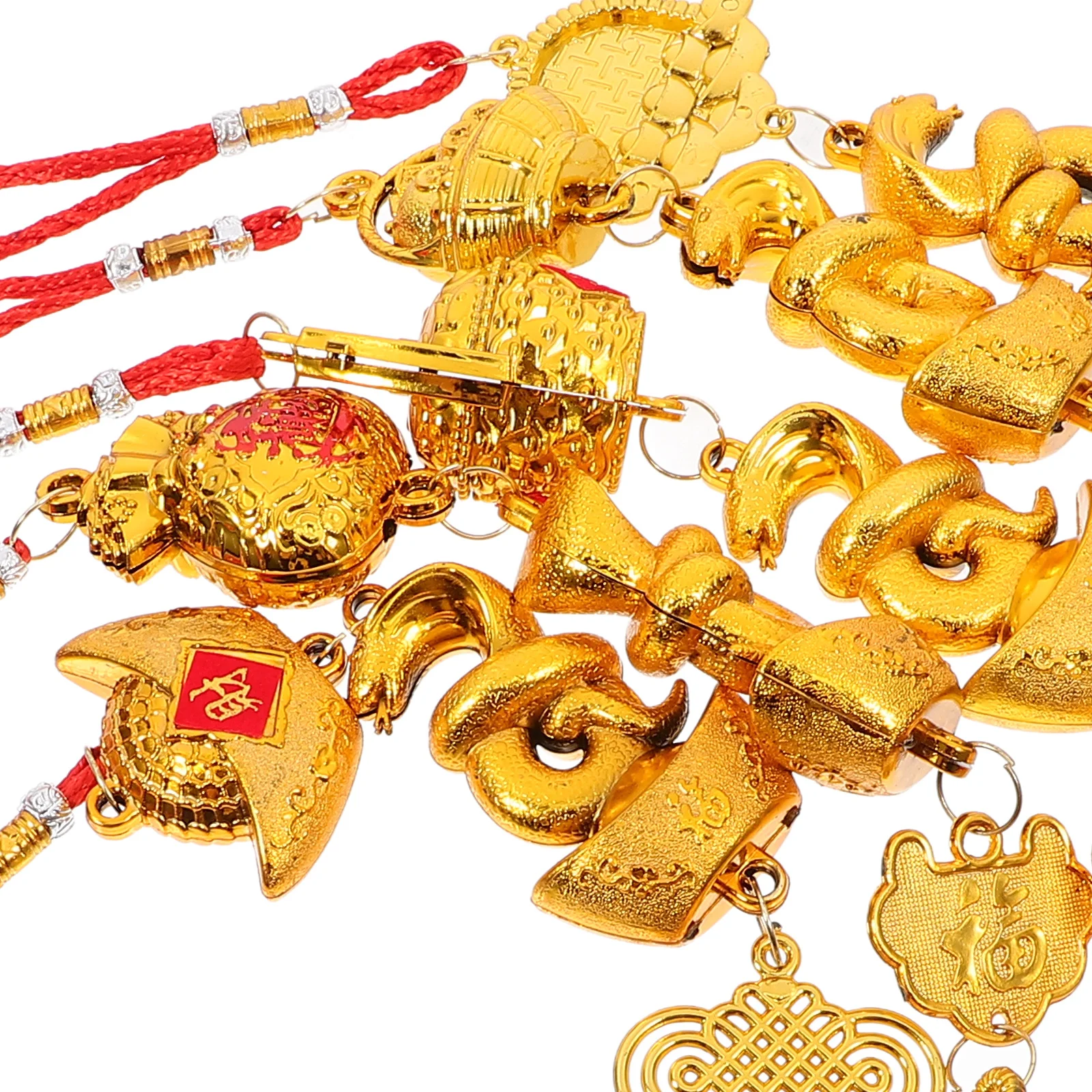 

10Pcs Spring Festival Chinese New Year Pendant Snake Hanging Ornament Delicate Festival Decor for Home Shop Car Tree Door