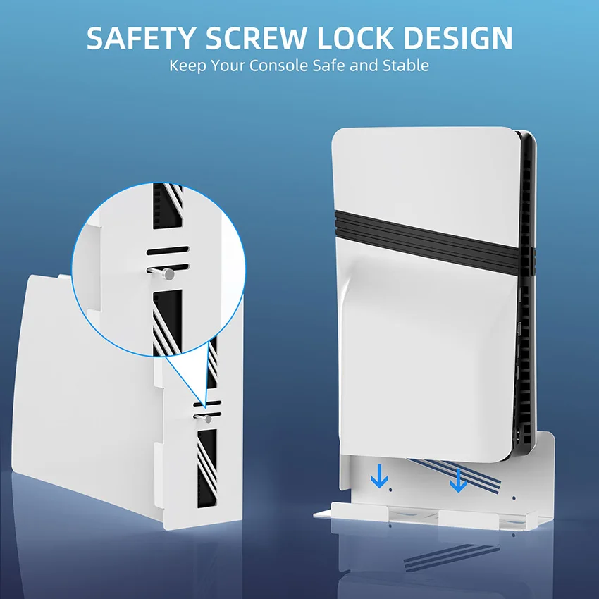 For P5/P5 Slim/P5 Pro Black/White Host Wall Mount Bracket Storage Rack Accessories