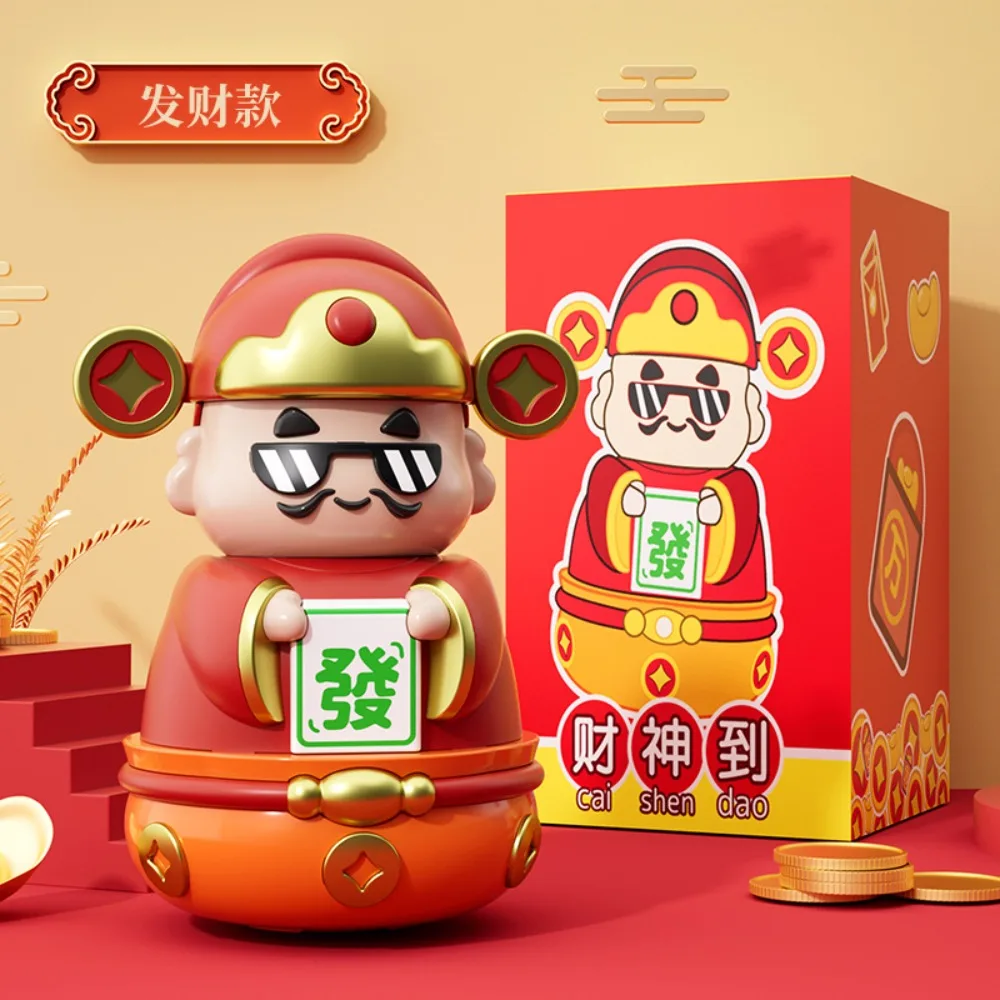 

Savings Tank The God of Wealth Piggy Bank Decorative Good Symbolism Chinese God Ornaments Cartoon Openable New Year Saving Box