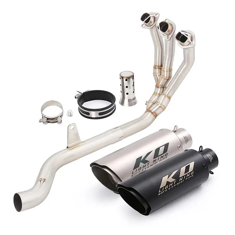 

Full Exhaust System For Triumph Trident 660 2021 2022 2023 Motorcycle Mufflers Header Link Pipe Stainless Steel Silencer