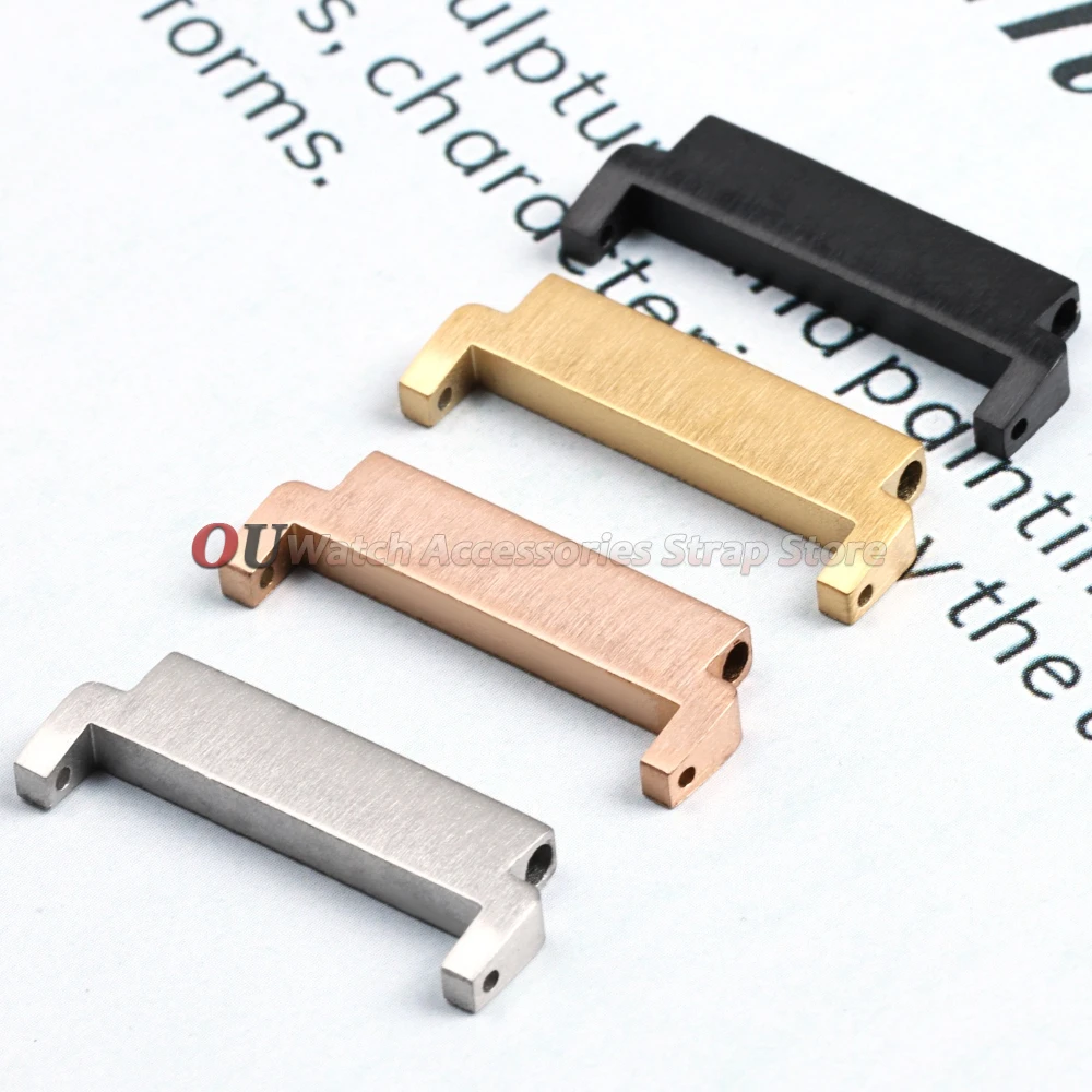 20mm To 18mm 20mm 22mm To 22mm 22mm To 20mm Steel Adapters Pins 2pcs Connectors Watch Band Spring Bars Quick Release Accessories