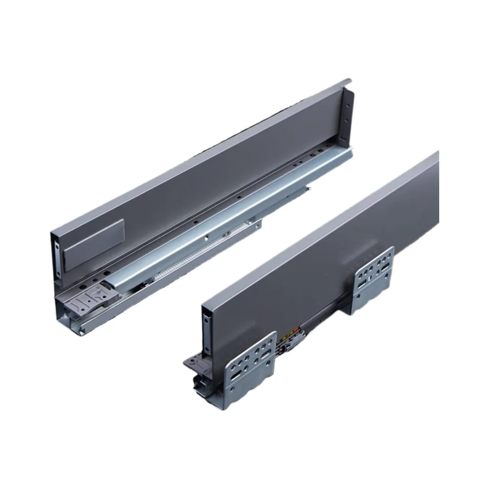 

Modern Undermount Steel Drawer Slides Rail 10kg Soft Close Cabinet Kitchen for Furniture Accessories (120mm High 45mm