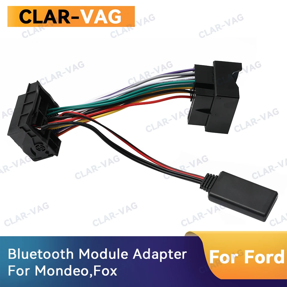 

Bluetooth 5.0 Module Receiver with Adapter Cable AUX IN Cable For Ford Focus Mondeo 6000CD 6006CDC 5000CD Plug and Play