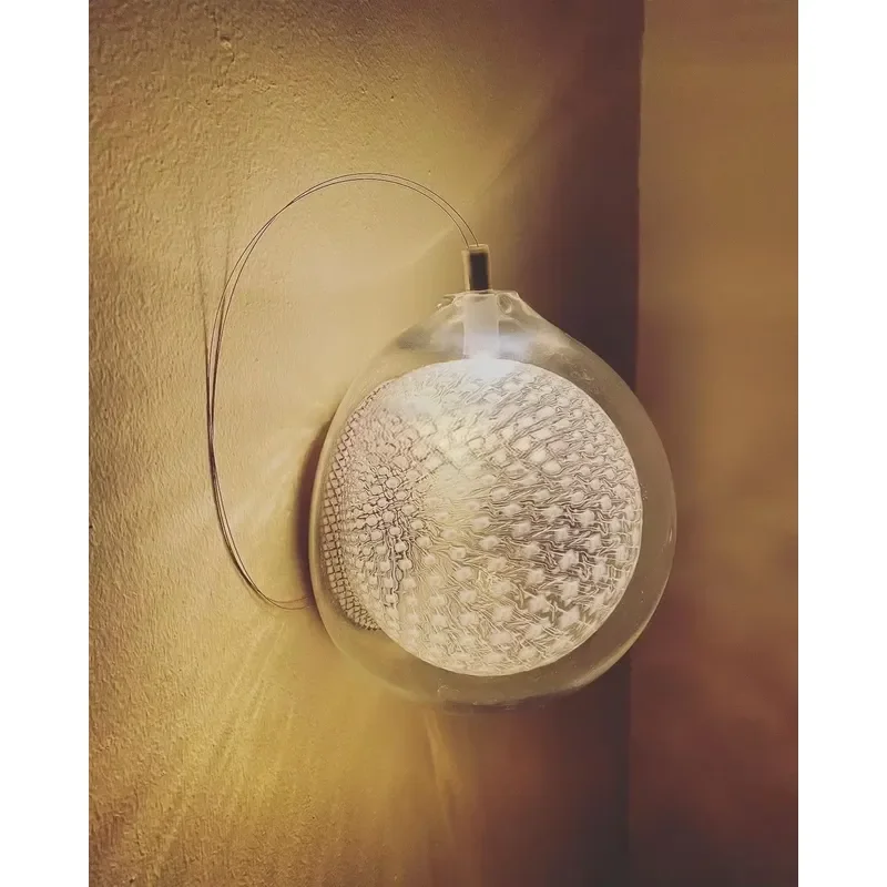 Designer Glass Lampshade Wall Sconce Lamp Indoor Home Hotel Cafe Decorative Bathroom Bedside Bedhead Wall Light