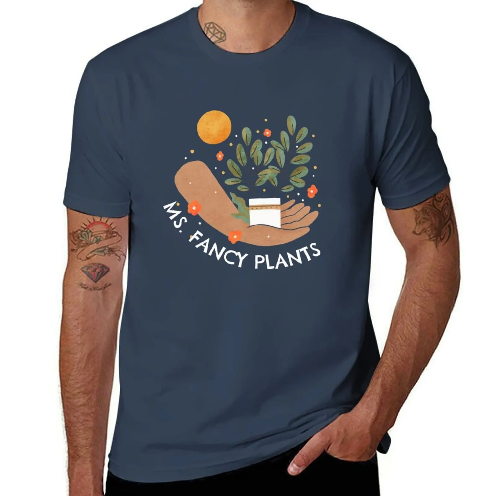 

lovers design - Ms. plant Plants for Fancy witty T-Shirt Simple Trendy Casual T-Shirt