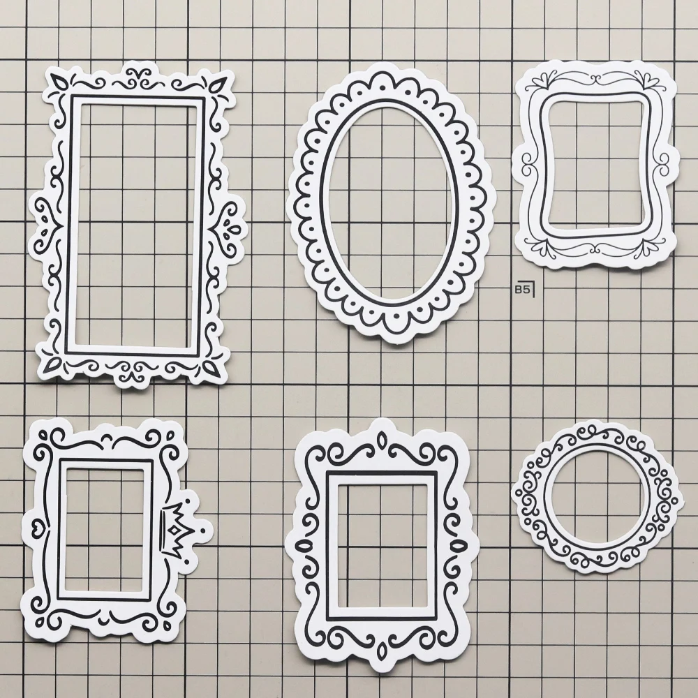 Creative Path Hollow Scrapbooking-Rahmenaufkleber, quadratisch, rund, Deko, dicker Kartonrahmenaufkleber für Bastelarbeiten, Planer, Journaling – Detail 16