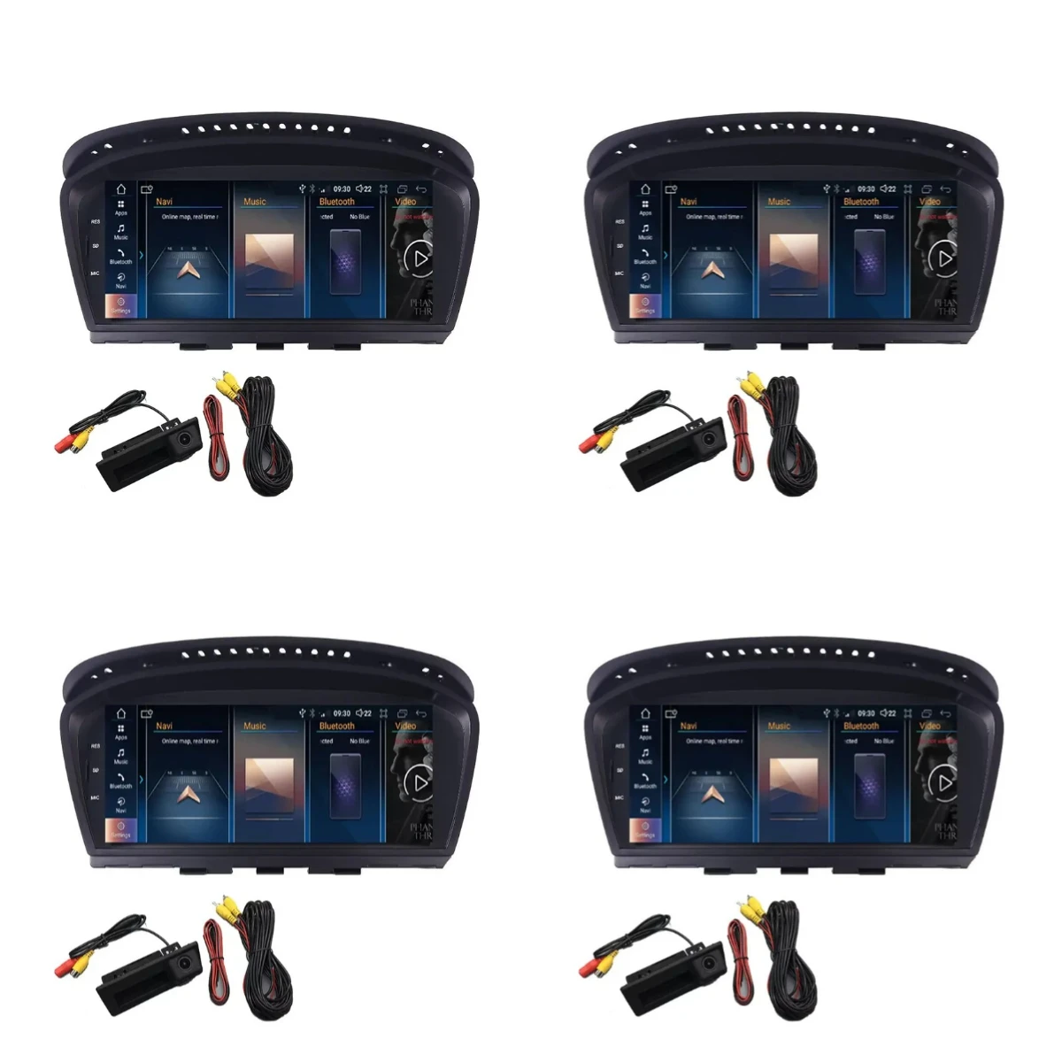 Wireless CarPlay Android 14 Car Multimedia Touch Screen for 5 3 Series E60 E61 E62 E63 E90 E91 E92 E93 CCC CIC