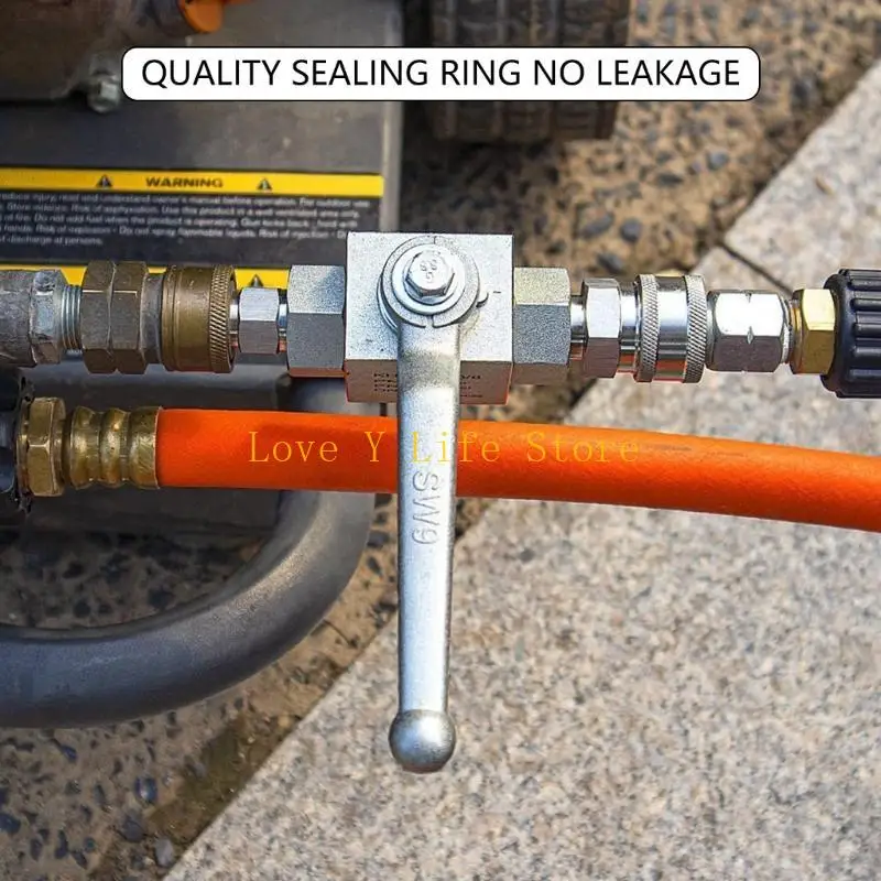 

L74C Leak Resistant Stainless Steel High Pressure Valves set with Quick Connection Adapters 3/8inch Threads Valves set