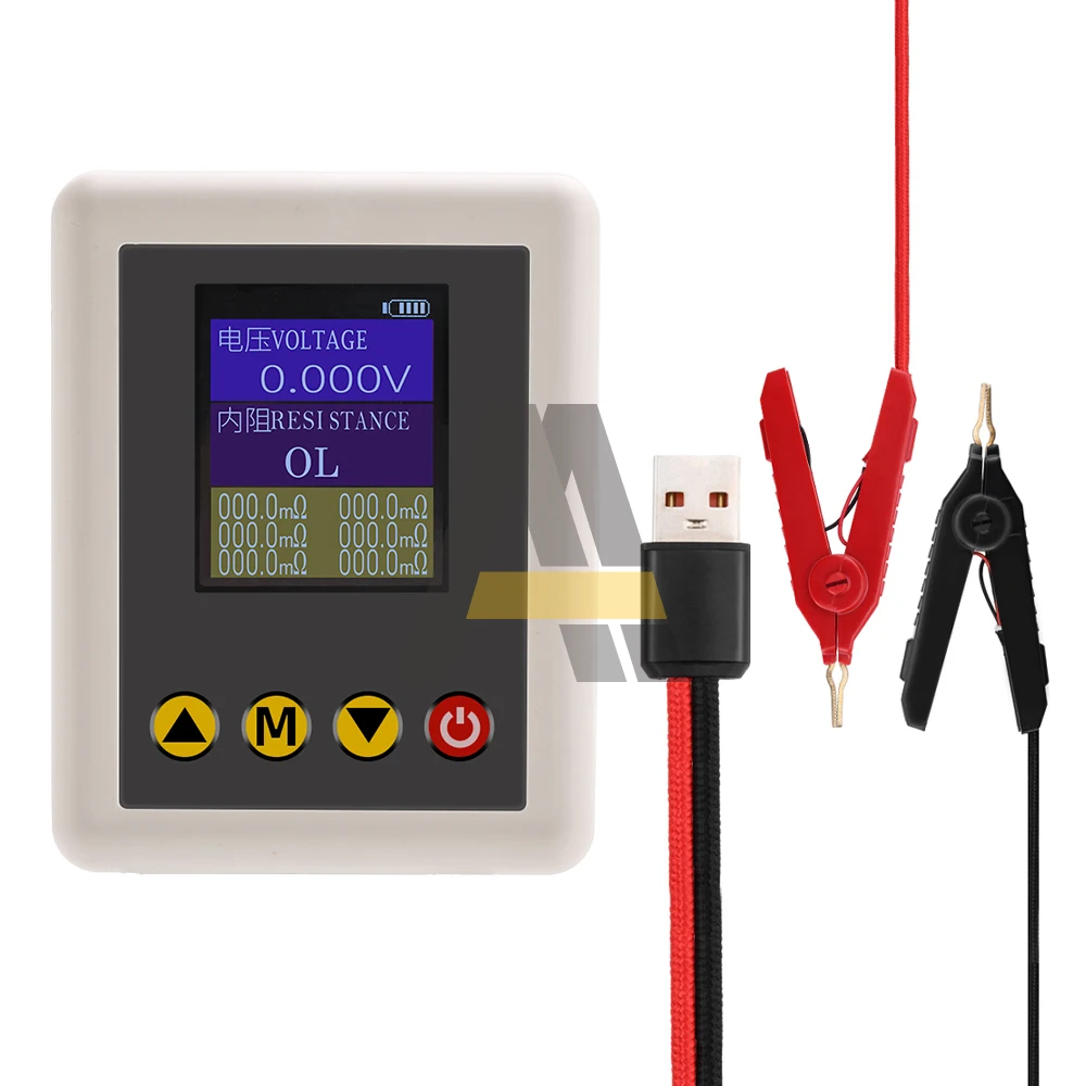 TS4520 0.1mΩ~20Ω High-precision Internal Resistance Detector 1.77-inch True 4-Wire 0.001V~45V Voltage Tester 5V Type-C With Clip