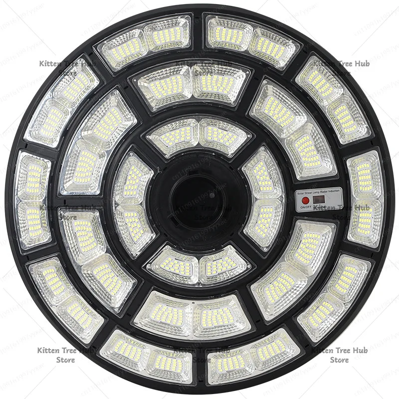 Solar Street Light Integrated Outdoor Park Garden Community Household Road Lighting Round  Flying Saucer