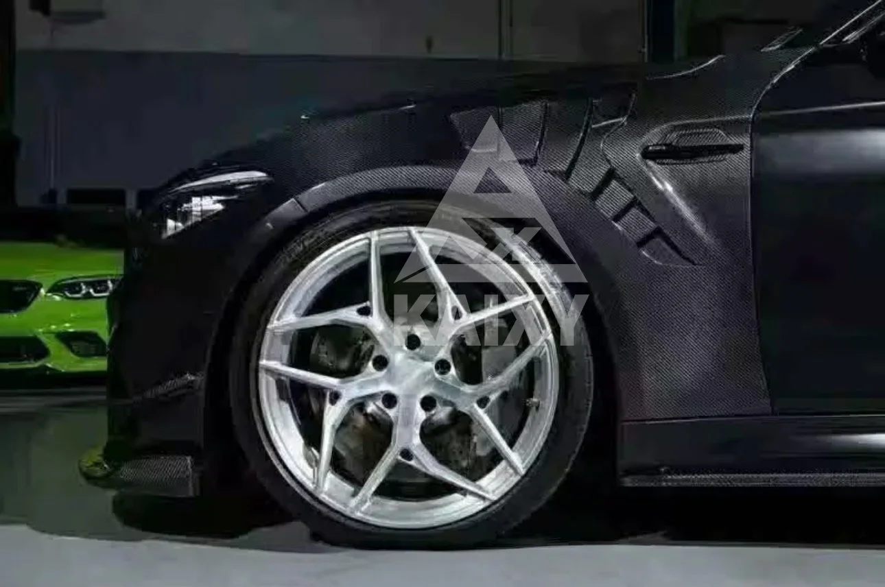 100% Fitment V Style Carbon Fiber Fender for BMW F87 M2 M2C Fenders Replacement Car Accessories