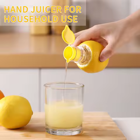 Hot Sale Plastic Manual Citrus Juicer Mini Lemon Juicer Orange Squeezer Easy Juice Extractor Freshness Preserving Kitchen Sttuff