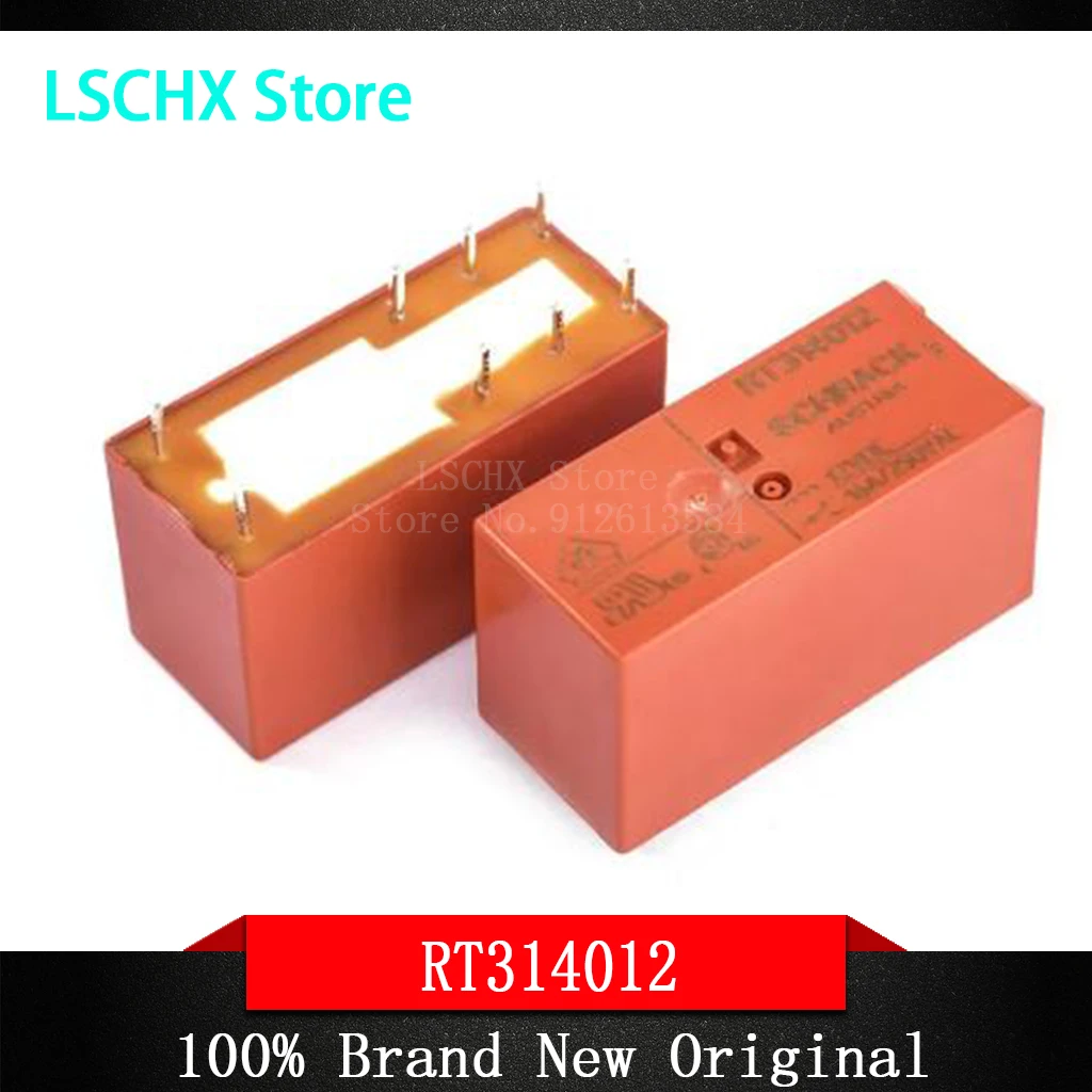 10PCS/Lot 100% Original New Relay RT314012 RT314024 16A250VAC 8PIN 12V 24V Power Relay