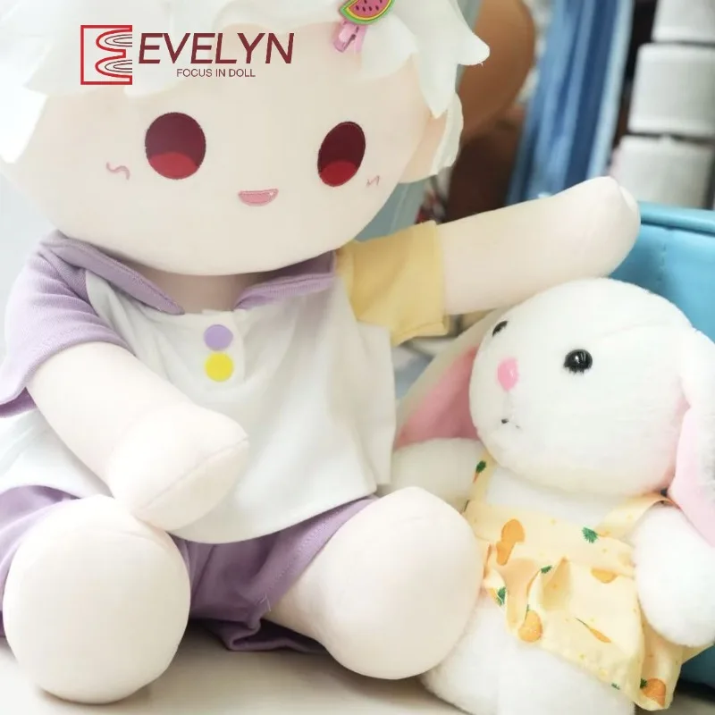 Evelyn 40 cm posizione seduta vestiti per bambini camicia di velluto tedesco nessun attributo vestiti per bambini bambola di cotone posizione seduta sostituzione