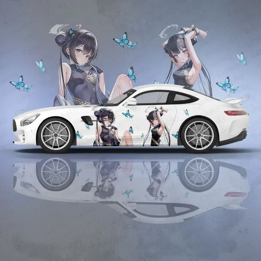 Ryuuge Kisaki Anime Girl Car Body Stickers Itasha Vinyl Car Side Decal Sticker Car Sticker Automotive Decor Film
