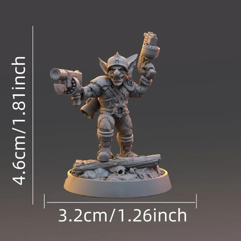 4 Parts Smirnich Smogfire Tabletop Role Play Statue Game Piece DIY Color Painting Miniature Collectible Model Toys Garage Kits