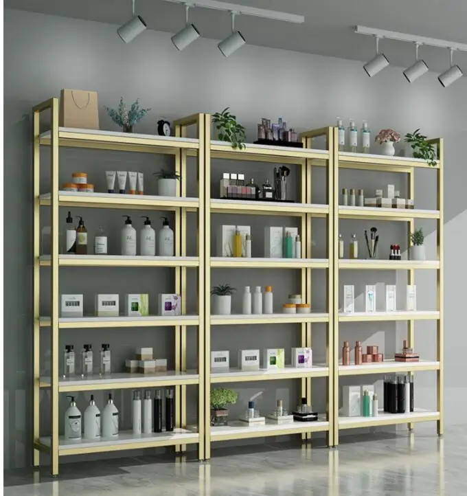 Skin care and cosmetics display cabinet product sample display shelf