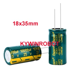 Aluminum Electrolytic Capacitor 25V / 10000 UF 25V/10000UF Electrolytic Capacitor Size 18*35 mm plug-in 25V 10000UF