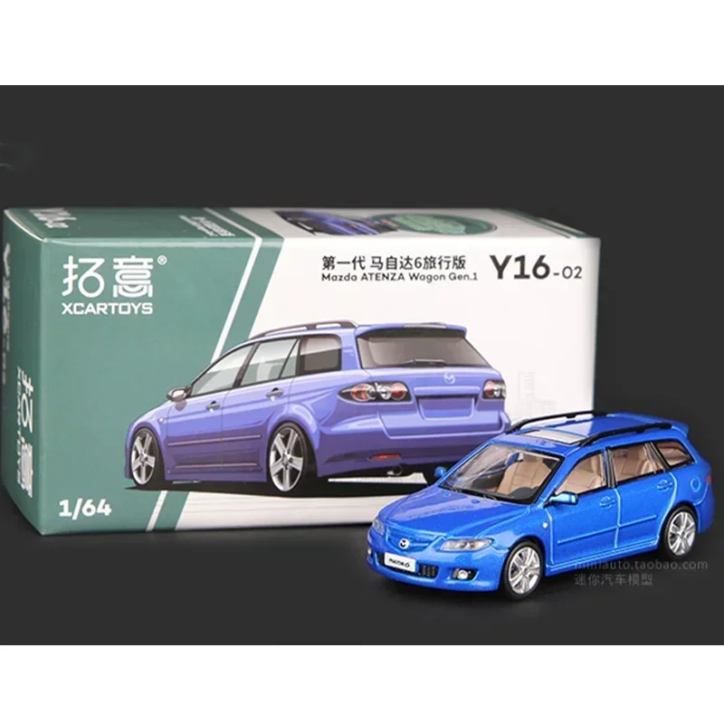 1:64 Scale Mazda Atenza Wagon Gen.1 Y16-01 Y16-02 Simulation Alloy Car Model Static Display Collectible Gift Toy Souvenir