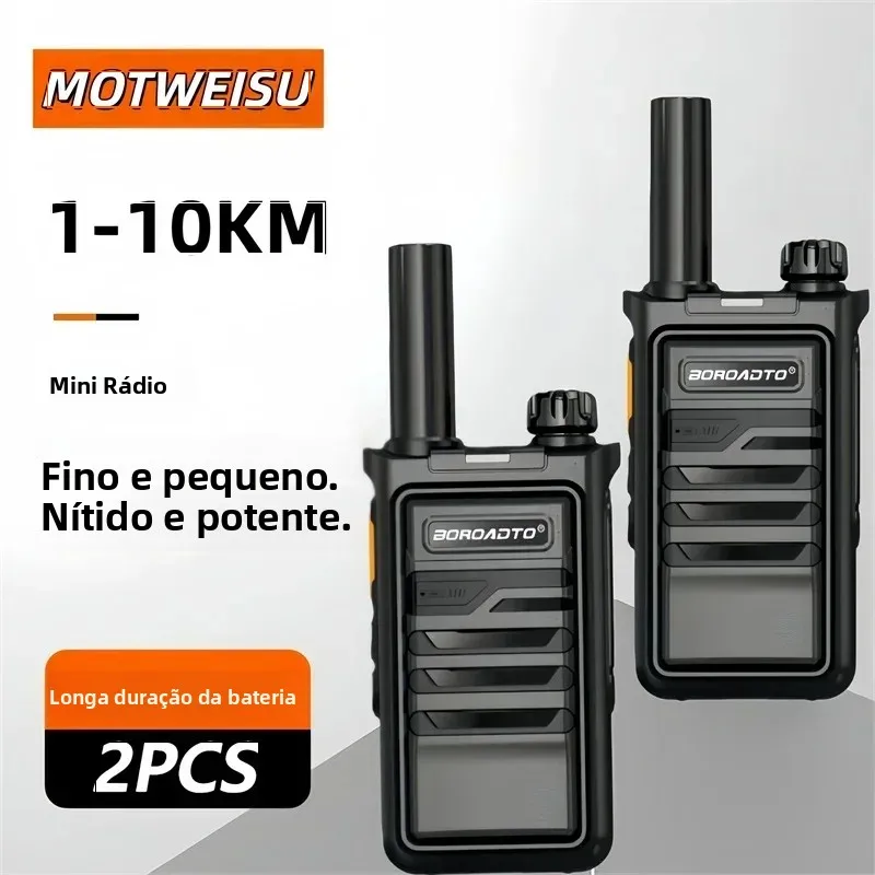 2個セット-ミニポータブルuhf無線機-400-470mhz-voxハンズフリー機能付き-急速充電-プロ仕様-双方向無線機-アウトドア用