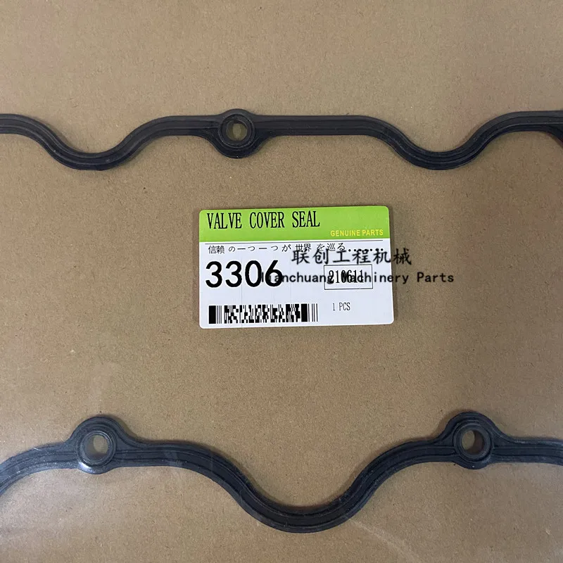 For Caterpillar cat 3306 Engine valve Cover Rubber Strip Mobile Air Compressor valve Gasket Aluminum Cover Pad