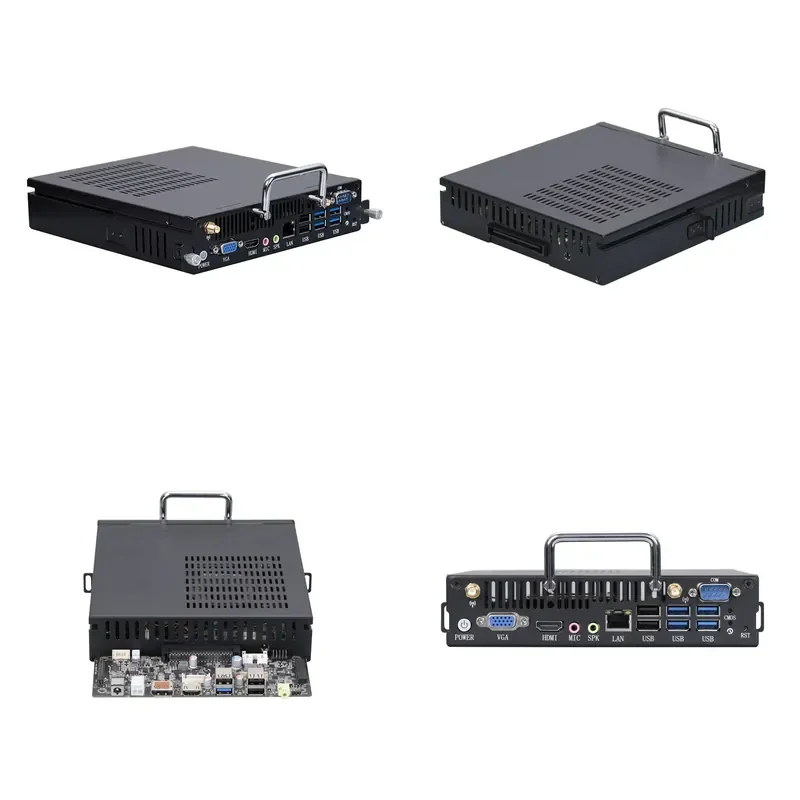 2026 ELSKY OPS8000 Mini Computer DDR4 M.2 Core I3-8130U I5-8250U I7-8550U HDMI+VGA 180*195*42/33/30MM Education OPS Mini PC