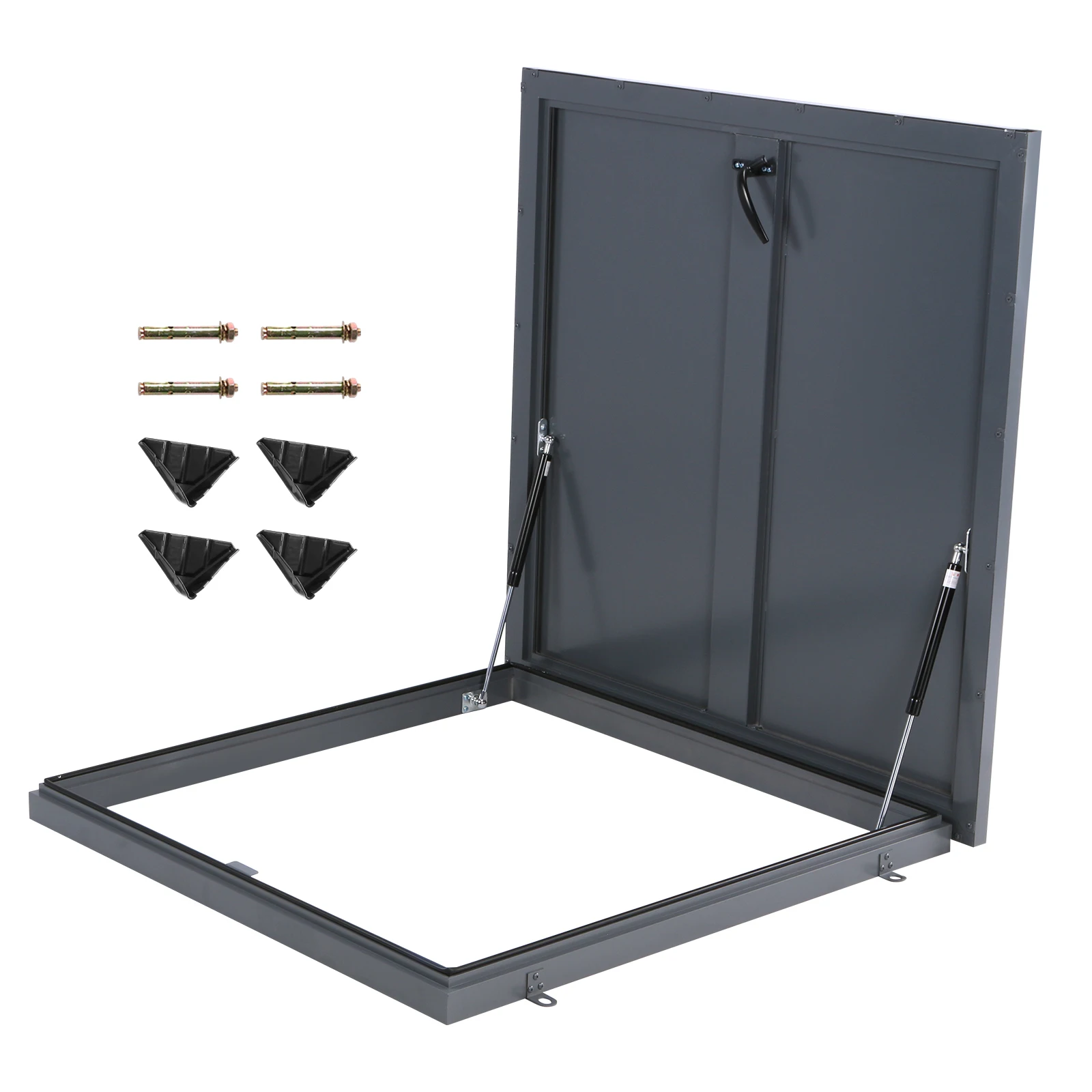 

Люк-крышка для инспекционного доступа 35.83x35.83 дюйма, сверхпрочная металлическая, с газовым амортизатором и ручкой, для складов, чердаков, погребов, промышленных объектов