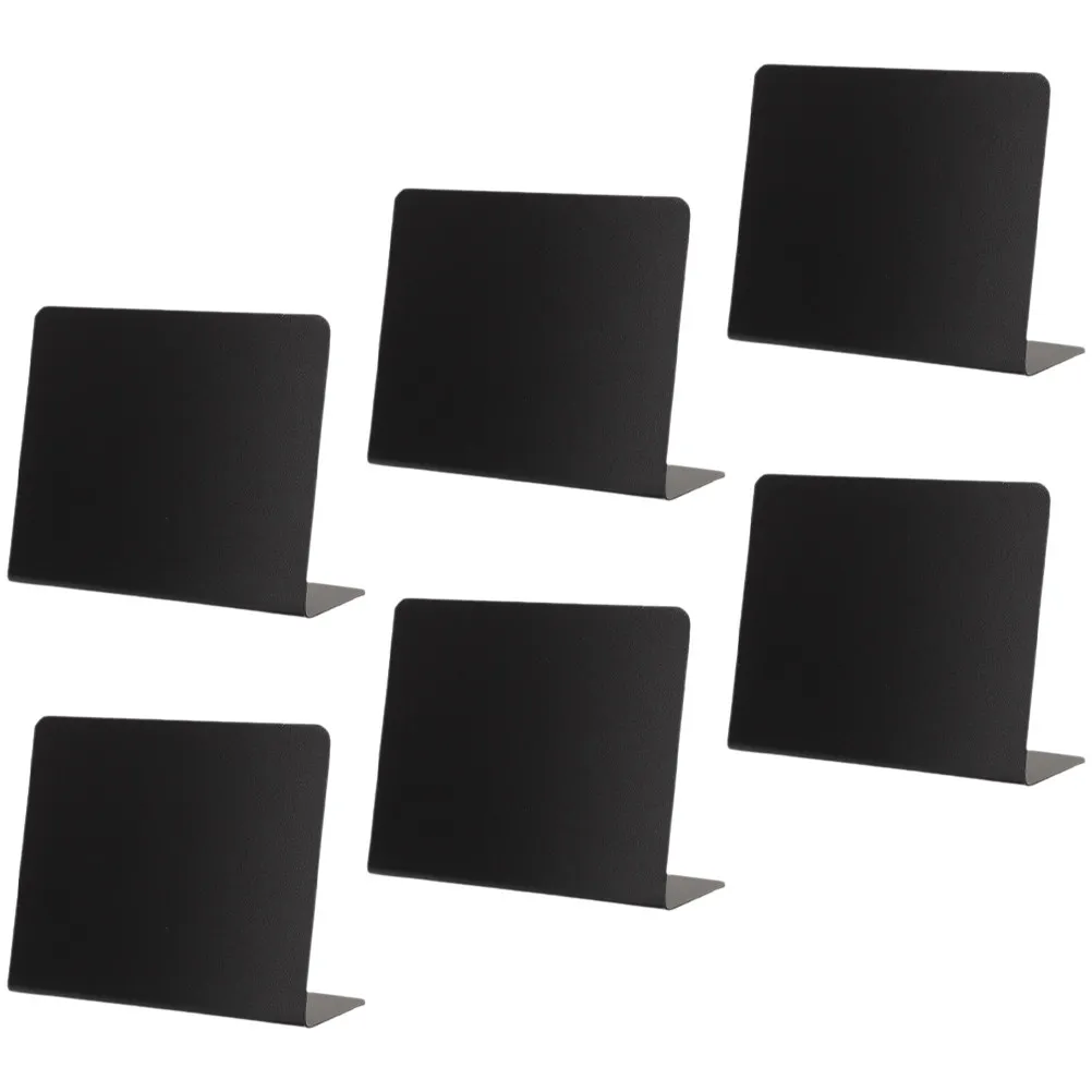 6Pcs Reusable Mini Blackboards Simple Elegant Standing Design for Table Price Boards Message Memo Boards Restaurant Menu Display