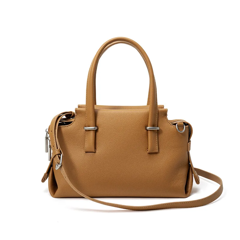 

Hot Selling Women Genuine Leather Commuting Shoulder Bags Female Luxury Designer Large Tote Crossbody Handbag Office Lady Bags
