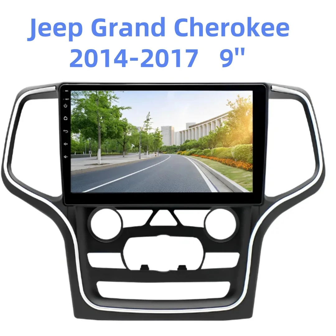 

9 Inch Android 13 For JEEP Grand Cherokee 2014-2017 Double Din Car GPS Navigation Multimedia Player Radio Tape Head Unit