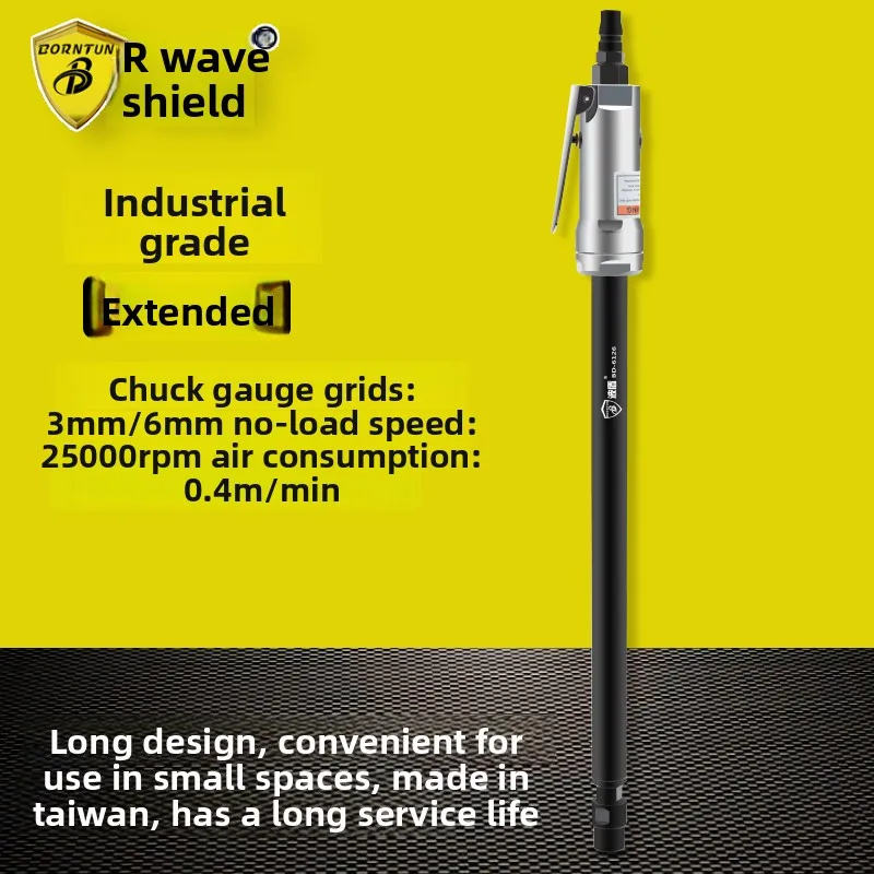 Wave Shield Pneumatic Extended Engraving Grinder 3Mm/6Mm Pneumatic Grinder Grinder Straight Grinder Bd-6126