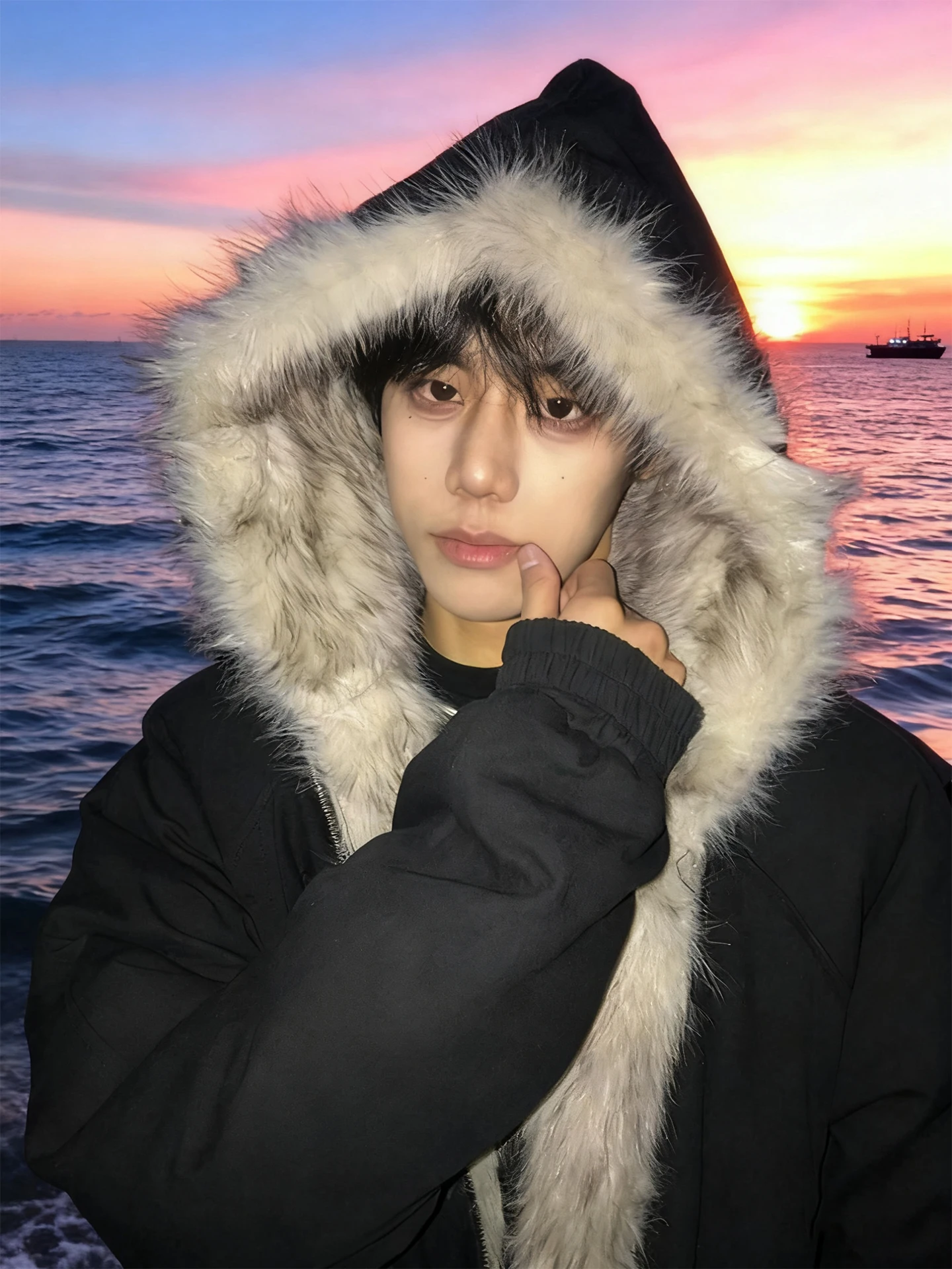 Cleanfit Men's Winter Jacket Short Thickened Hooded Coat Fur Collar Warm Parka Cotton Clothes Casual Loose Fit Youth Fashion