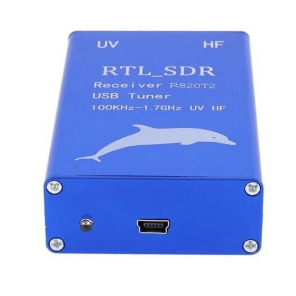 RTL2832U R820T2 USB Receiver 100KHz-1.7GHz HF VHF UHF Tuner With Aluminum Case For Ham Radio Signal Scanner And For Spectrum Ana