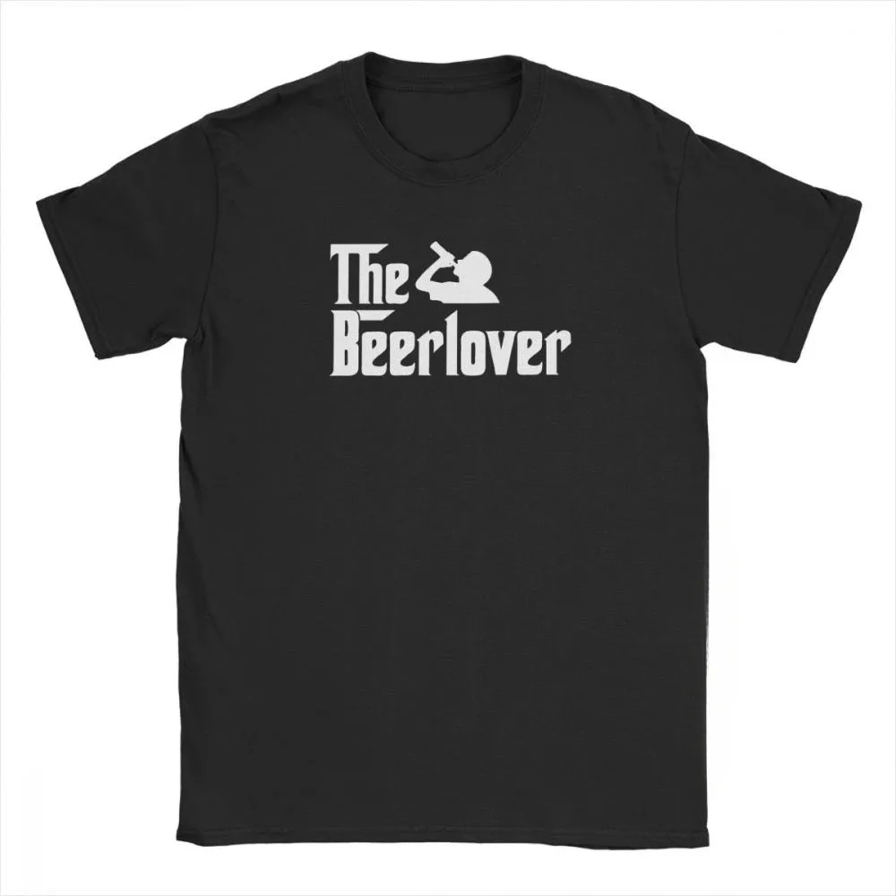 Beer Lover Beer T-shirt Men Bar Alcoholic Drinks Vintage Top Crew Neck Short Sleeve Breathable Summer Clothing