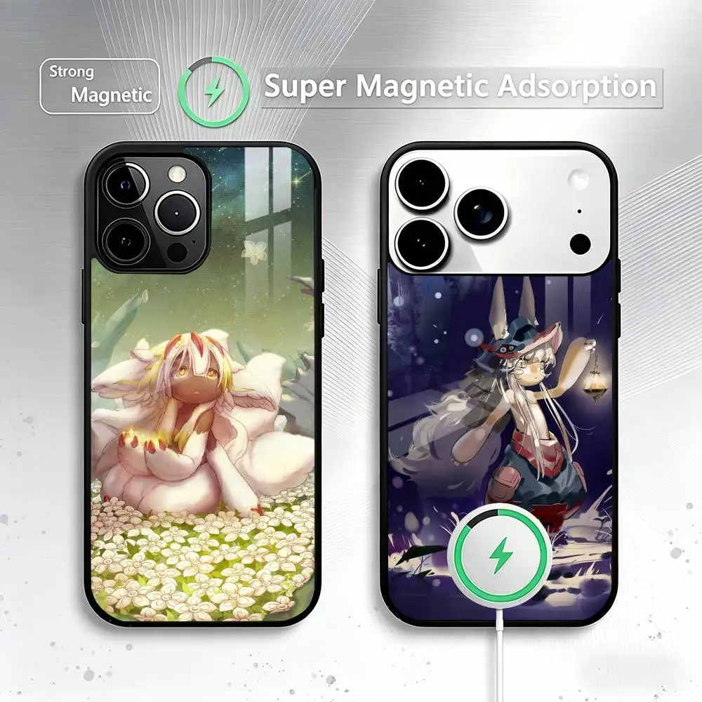 

Anime Made In A-Abyss Phone Case For iPhone17,16,15,14,13,12,11 Plus,Pro Supports Magnetic Wireless Charging