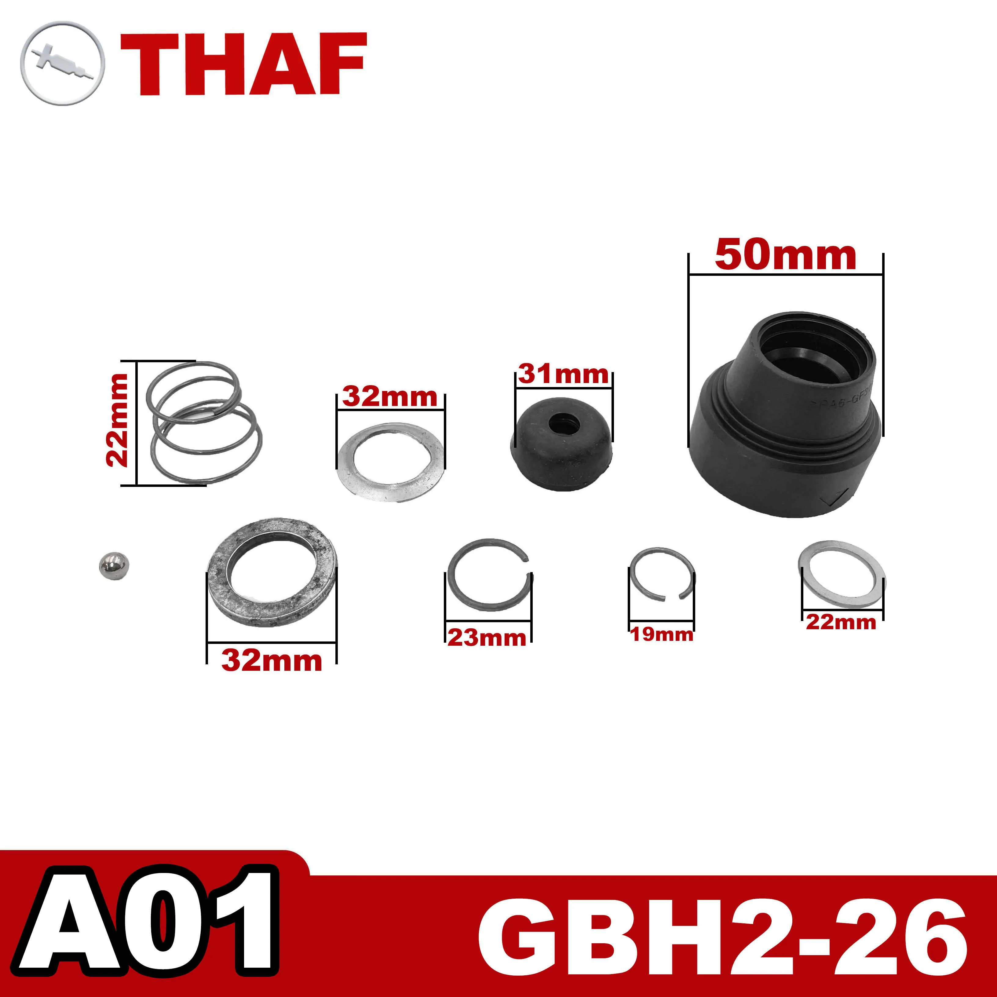 كم حماية قطع غيار بديلة لبوش مطرقة دورانية كهربائية GBH2-26 A01