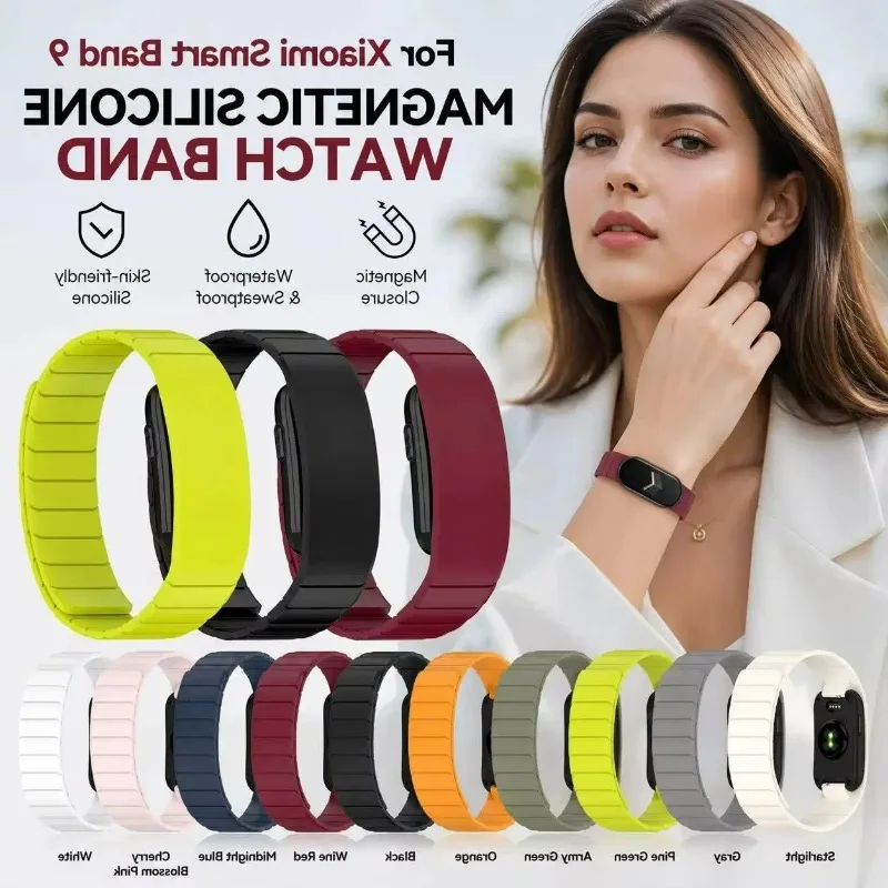 Garmin CIRQA Silicone Band Magnetic Sport Strap Soft Touch Waterproof Sweatproof Replacement Wristband Fitness Outdoor Accessory
