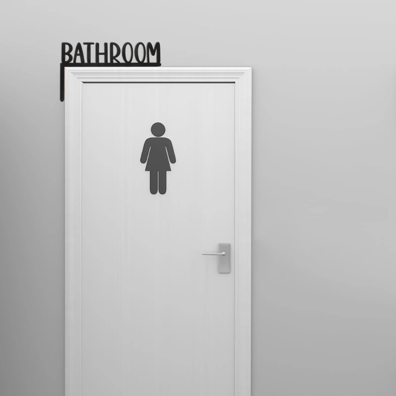 

Bathroom Decorations Wooden Door Hanger Funny Signs Wall Art Topper Craft Pendant