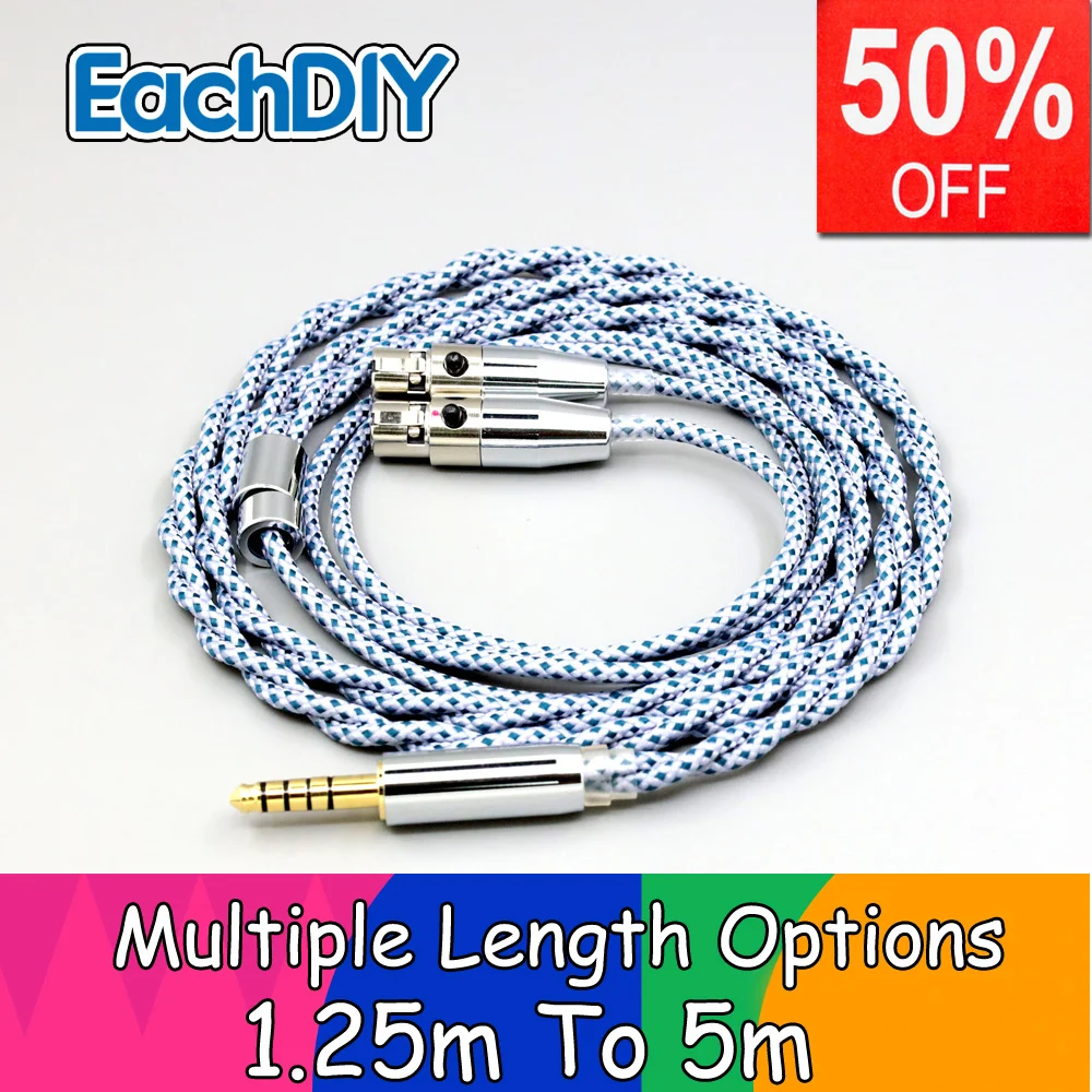 

99% Pure Silver Graphene Mix OCC Shielding Earphone Cable For Audeze LCD-3 LCD-4z LCD-MX4 LCD-2 LCD-X LCD-XC LN008653