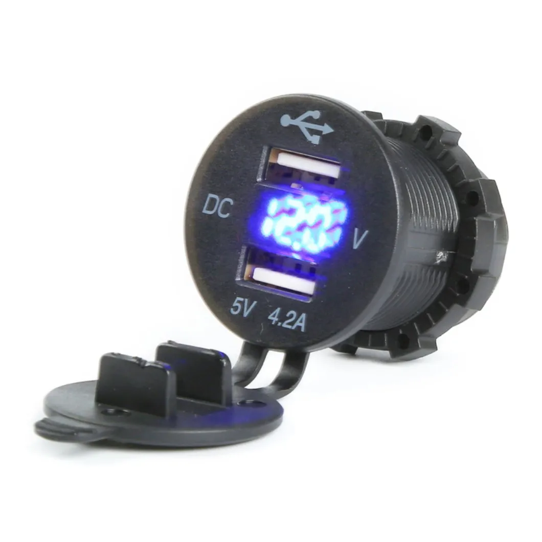 carregador-de-carro-usb-com-carregamento-rapido-porta-dupla-usb-5v-21a-tomada-com-monitor-de-voltagem-digital-led-integrado