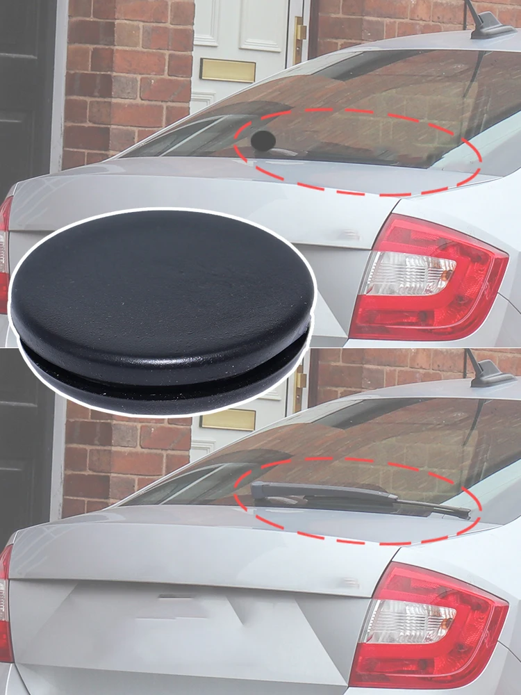 Pióro wycieraczki tylnej szyby samochodu Usuń zatyczkę przelotki Rocker Plug Cap Akcesoria do Skody Rapid NH1 2012-2015 2016 2017 2018 — zdjęcie 2